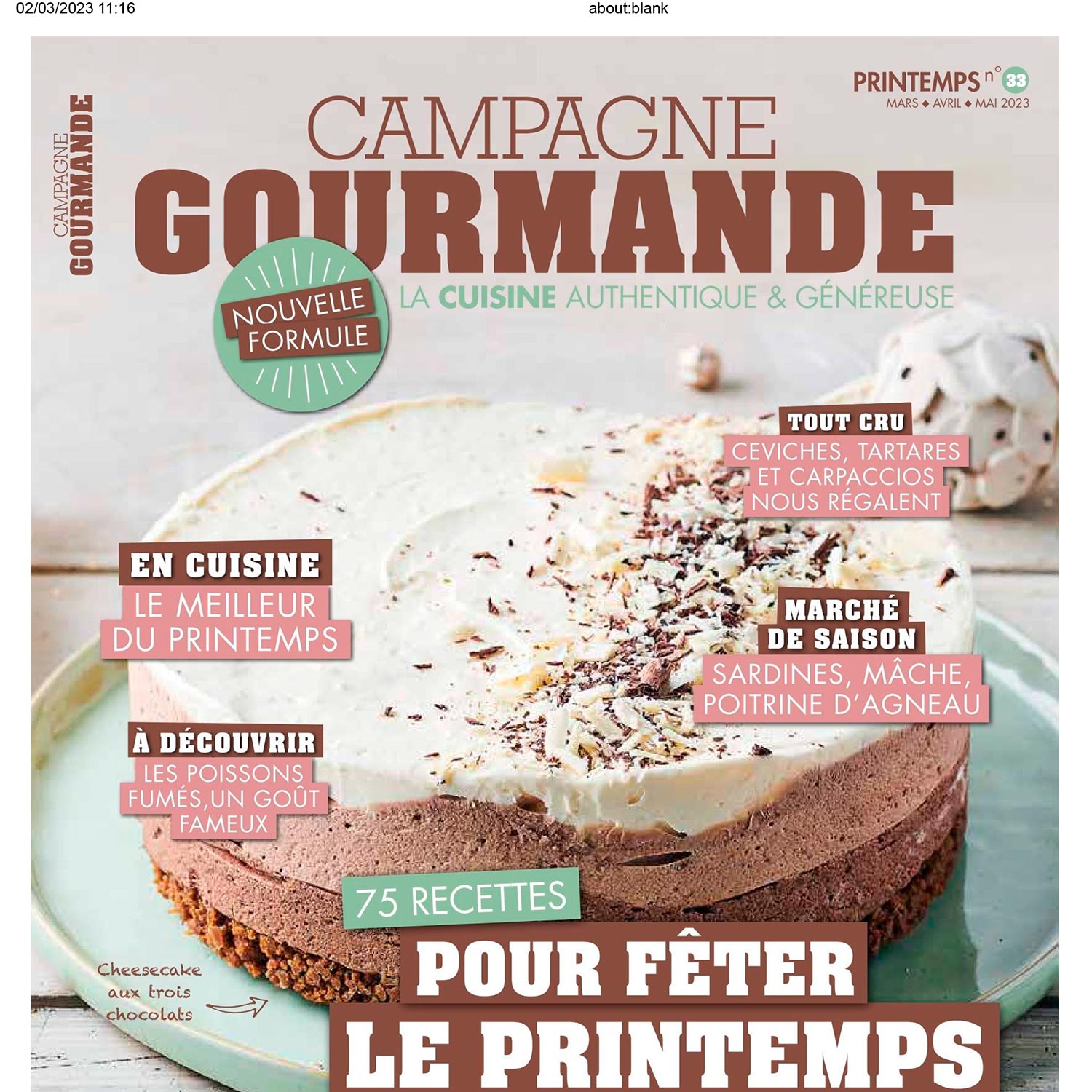couverture magazine Campagne Gourmande